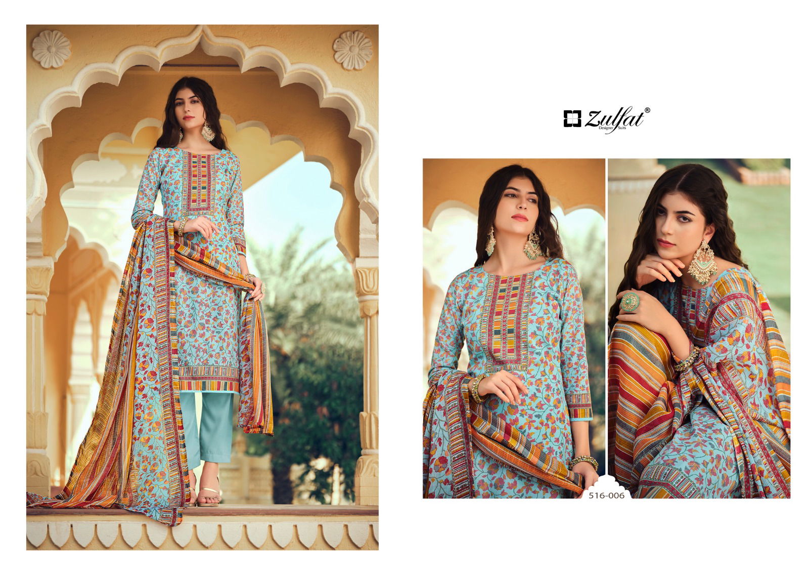 Meera By Zulfat Cotton Dress Material Catalog
